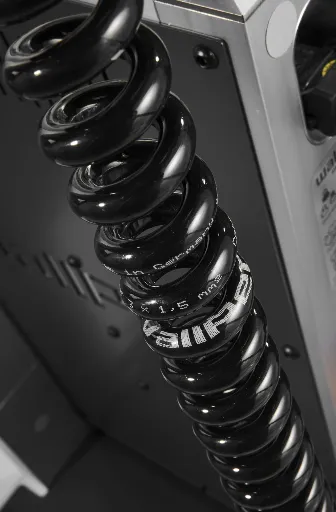 Coiled cable on the vertical axis