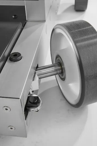 Steered front wheel
