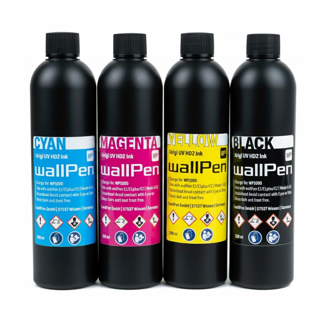 [60-0019] wallPen UV ink set - 27.1 fl oz / 800 ml (CMYK)