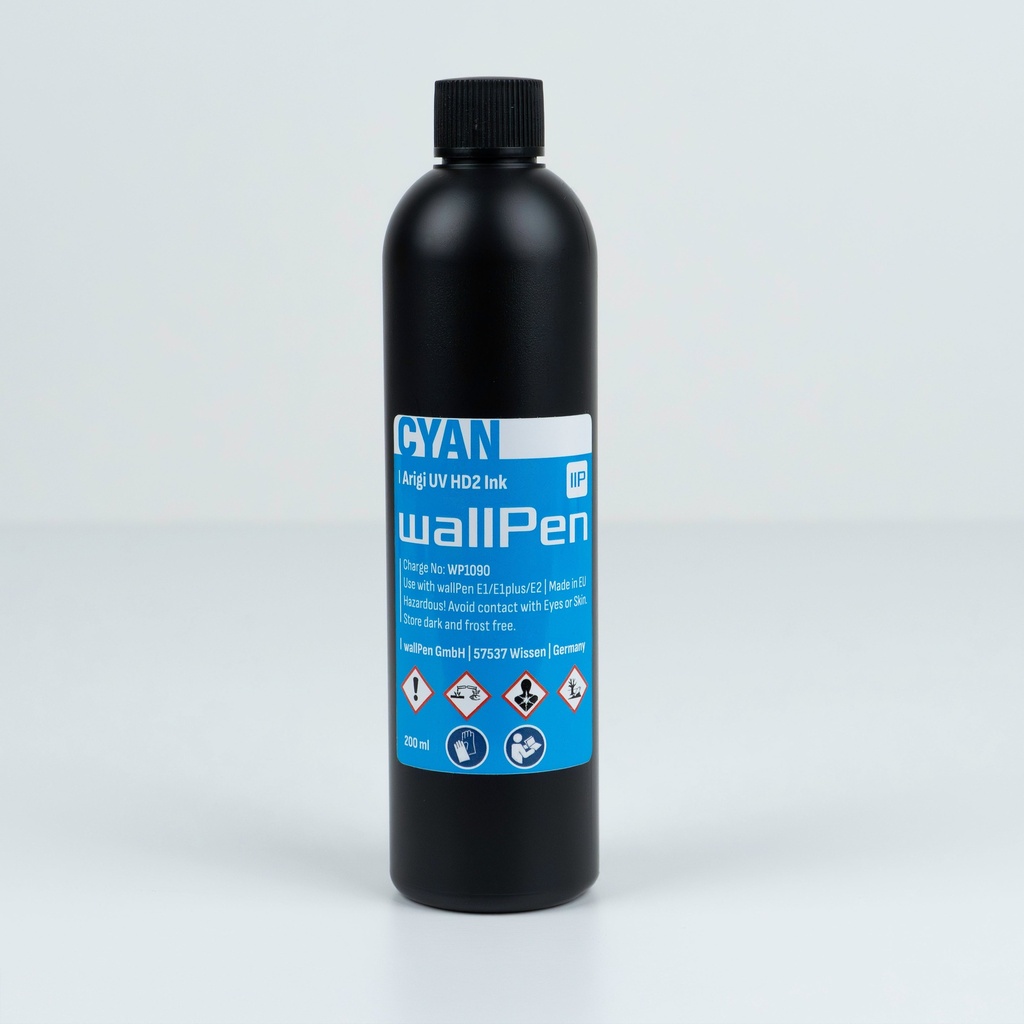 [60-0021] wallPen UV ink - 6.8 fl oz / 200 ml (Cyan)