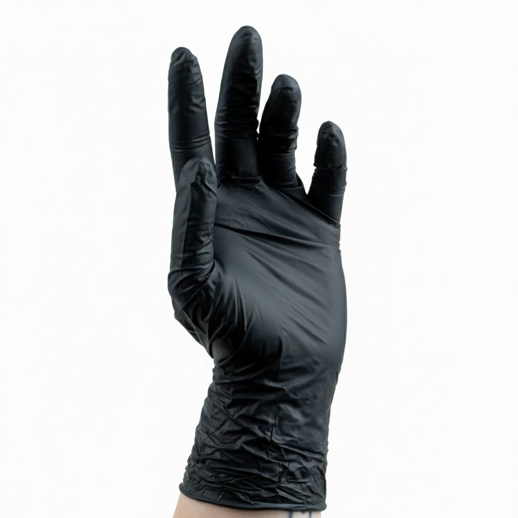 [60-0017-NEU] Guantes de nitrilo negros - 100 uds.